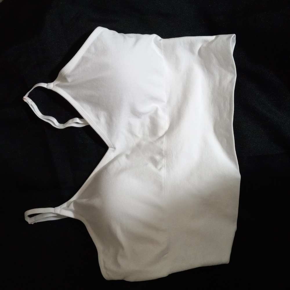 Marilyn Monroe Bralette Removable Pads Adjustable Convertible Straps White XL